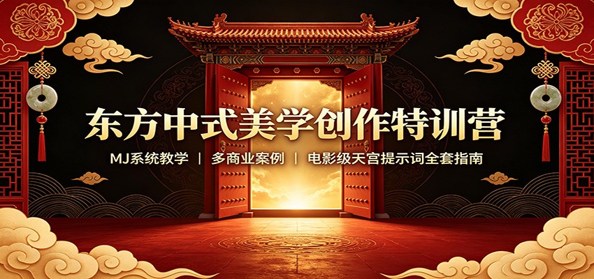 东方中式美学创作特训营:MJ系统教学,多商业案例,电影级天宫提示词全套指南-佳梦网创 - 网创副业项目资源站