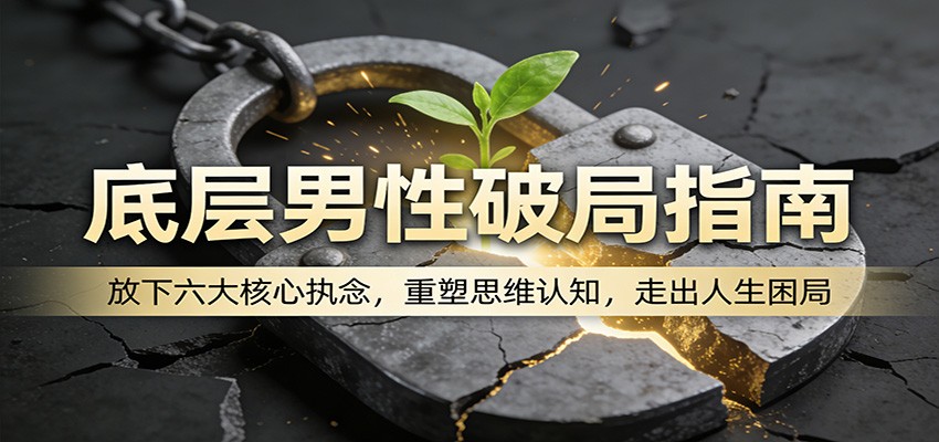 底层男性破局指南：放下六大核心执念，重塑思维认知，走出人生困局 - 佳梦网创 - 网创副业项目资源站-佳梦网创 - 网创副业项目资源站