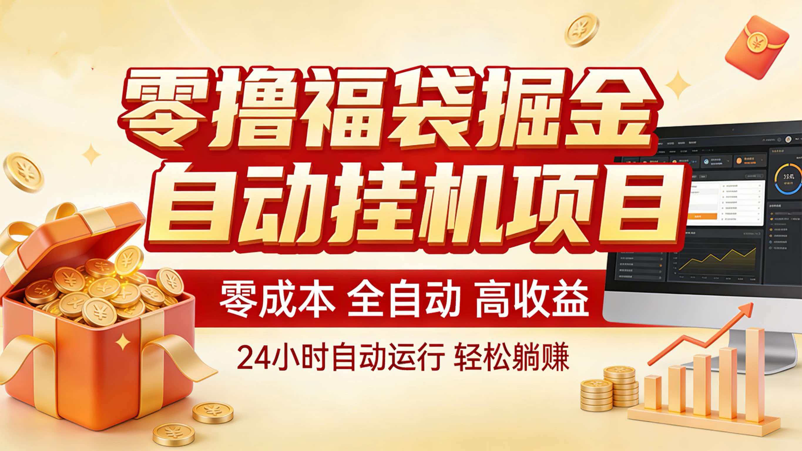 零撸福袋掘金！全自动挂机躺赚，新手也能上手 - 佳梦网创 - 网创副业项目资源站-佳梦网创 - 网创副业项目资源站
