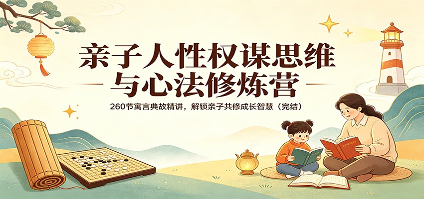 亲子人性权谋思维与心法修炼营：260节寓言典故精讲，解锁亲子共修成长智慧（完结） - 佳梦网创 - 网创副业项目资源站-佳梦网创 - 网创副业项目资源站