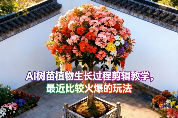 AI树苗植物生长过程剪辑教学，最近比较火爆的玩法 - 佳梦网创 - 网创副业项目资源站-佳梦网创 - 网创副业项目资源站