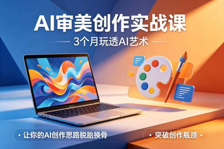 AI审美创作实战课，3个月玩透AI艺术，让你的AI创作思路脱胎换骨，突破创作瓶颈（更新0617） - 佳梦网创 - 网创副业项目资源站-佳梦网创 - 网创副业项目资源站