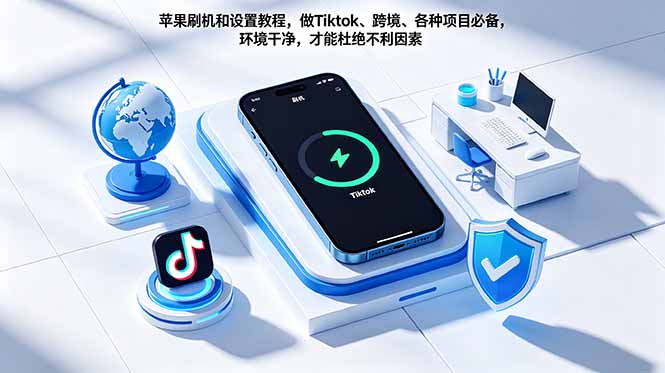 苹果刷机和设置教程,做Tiktok、跨境、各种项目必备,环境干净,才能杜绝不利因素-佳梦网创 - 网创副业项目资源站