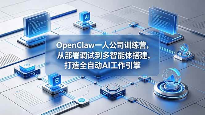 (18789期)OpenClaw 一人公司训练营,从部署调试到多智能体搭建,打造全自动 AI 工作引擎 (18789期)OpenClaw 一人公司训练营,从部署调试到多智能体搭建,打造全自动 AI 工作引擎