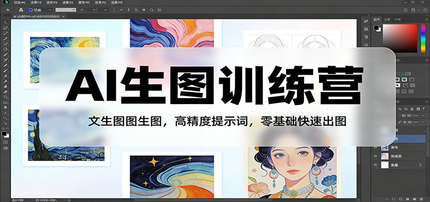 AI生图训练营：文生图图生图，高精度提示词，零基础快速出图 - 佳梦网创 - 网创副业项目资源站-佳梦网创 - 网创副业项目资源站
