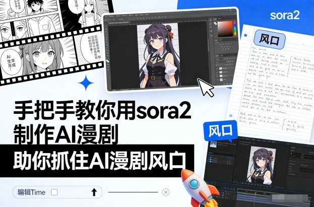 手把手教你用sora2制作AI漫剧，助你抓住AI漫剧风口 - 佳梦网创 - 网创副业项目资源站-佳梦网创 - 网创副业项目资源站