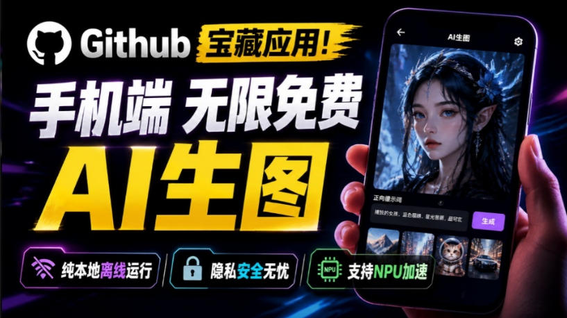 Github宝藏应用！手机端无限免费AI生图，纯本地离线运行，支持NPU加速斩获3.1k stars，local-dream - 佳梦网创 - 网创副业项目资源站-佳梦网创 - 网创副业项目资源站