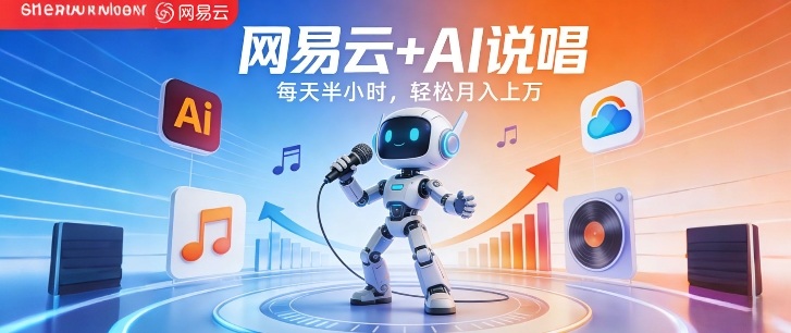 网易云+AI说唱，每天半小时，AI内容创作+流量变现，轻松月入1W - 佳梦网创 - 网创副业项目资源站-佳梦网创 - 网创副业项目资源站