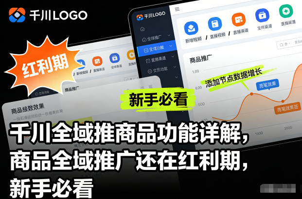 千川全域推商品功能详解,商品全域推广还在红利期,新手必看-佳梦网创 - 网创副业项目资源站