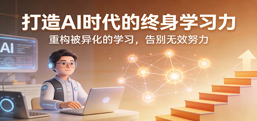 打造AI时代的终身学习力：重构被异化的学习，告别无效努力 - 佳梦网创 - 网创副业项目资源站-佳梦网创 - 网创副业项目资源站