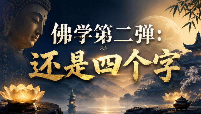 付费文章：佛学第二弹：还是四个字 - 佳梦网创 - 网创副业项目资源站-佳梦网创 - 网创副业项目资源站