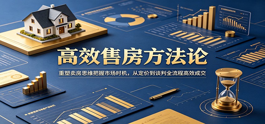 高效售房方法论：重塑卖房思维把握市场时机，从定价到谈判全流程高效成交 - 佳梦网创 - 网创副业项目资源站-佳梦网创 - 网创副业项目资源站