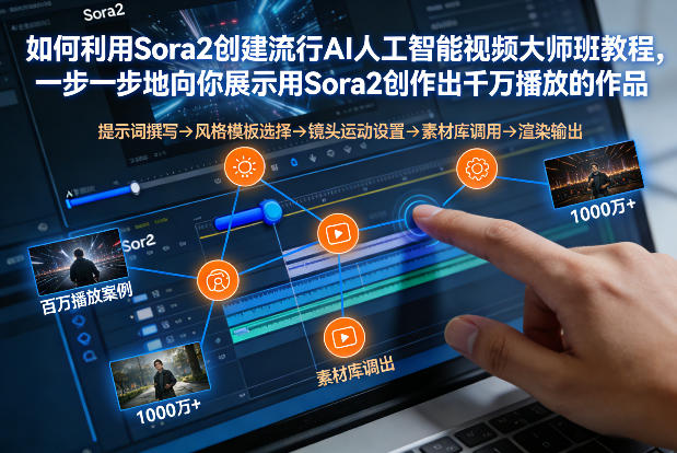 如何利用Sora2创建流行AI人工智能视频大师班，一步一步地向你展示用Sora2创作出千万播放的作品 - 佳梦网创 - 网创副业项目资源站-佳梦网创 - 网创副业项目资源站
