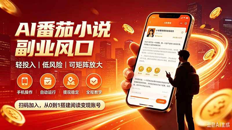 （20277期）AI番茄全自动挂机｜24小时躺赚副业，轻投入|低风险|可矩阵放大-佳梦网创 - 网创副业项目资源站
