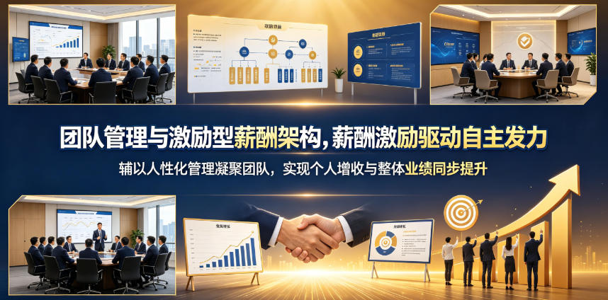 团队管理与激励型薪酬架构,薪酬激励驱动自主发力,辅以人性化管理凝聚团队,实现个人增收与整体业绩同步提升-佳梦网创 - 网创副业项目资源站