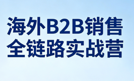 雨哥·海外B2B销售全链路实战营 - 佳梦网创 - 网创副业项目资源站-佳梦网创 - 网创副业项目资源站
