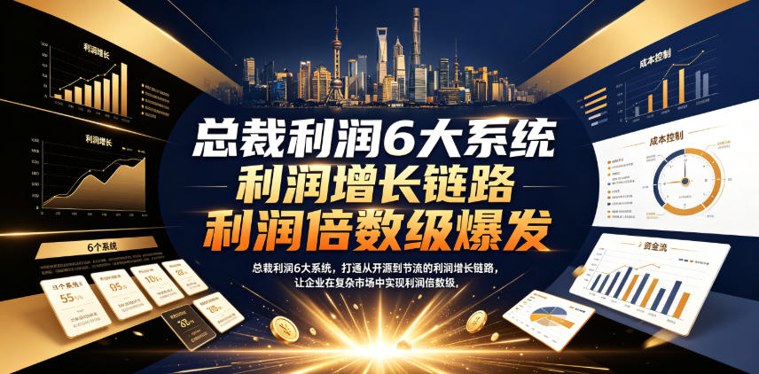 总裁利润6大系统，打通从开源到节流的利润增长链路，让企业在复杂市场中实现利润倍数级爆发 - 佳梦网创 - 网创副业项目资源站-佳梦网创 - 网创副业项目资源站