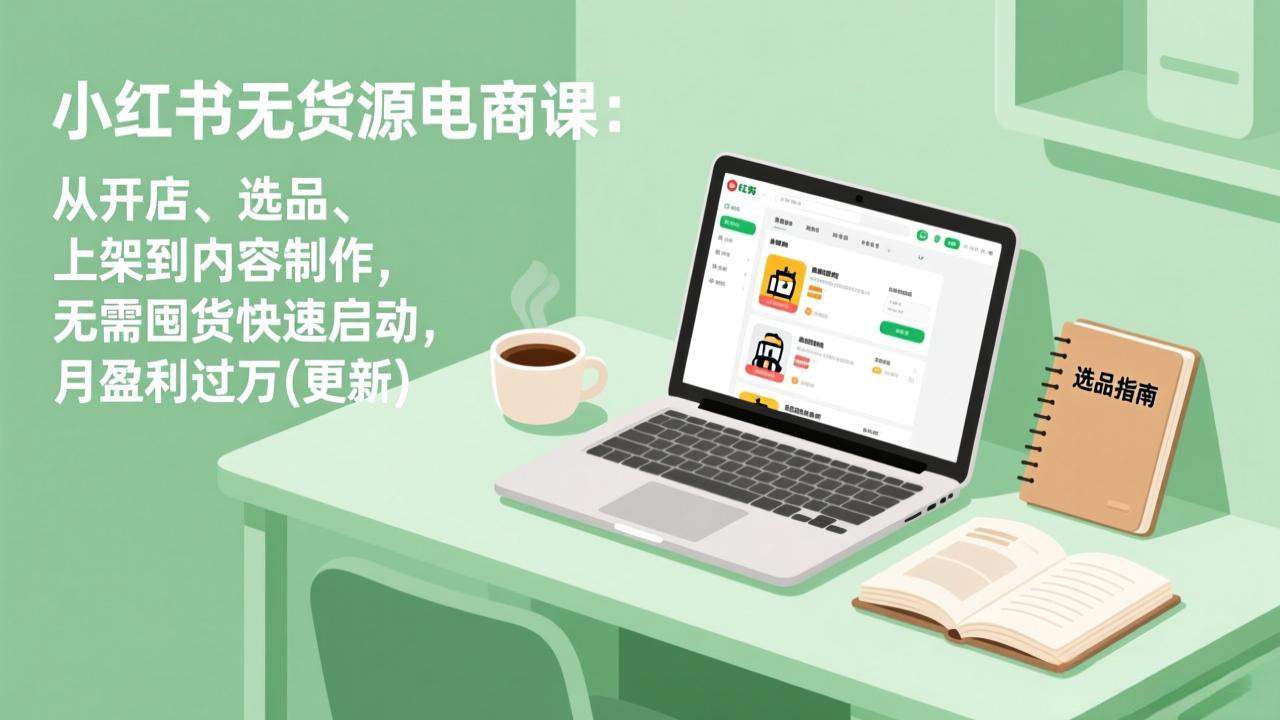 小红书无货源电商课(3月更新-佳梦网创 - 网创副业项目资源站