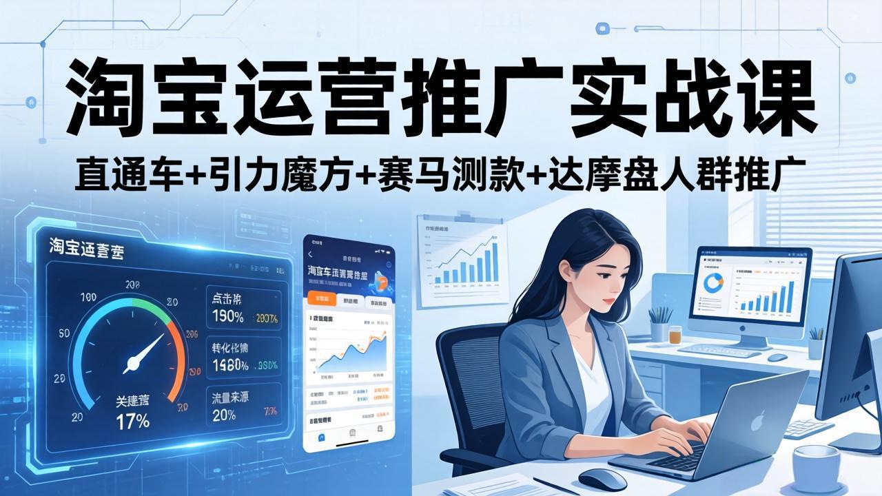 淘宝运营推广实战课(更新26年3月 - 佳梦网创 - 网创副业项目资源站-佳梦网创 - 网创副业项目资源站