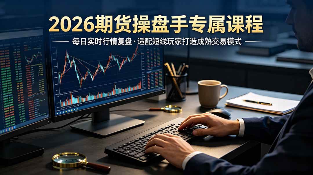 （19093期）2026期货操盘手专属课程-更新6月，每日实时行情复盘，适配短线玩家打造成熟交易模式 - 佳梦网创 - 网创副业项目资源站-佳梦网创 - 网创副业项目资源站