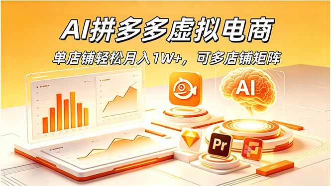 （18987期）AI拼多多虚拟电商，单店铺轻松月入1W+，可多店铺矩阵-佳梦网创 - 网创副业项目资源站