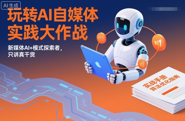 玩转AI自媒体实践大作战，新媒体AI+模式探索者，只讲真干货 - 佳梦网创 - 网创副业项目资源站-佳梦网创 - 网创副业项目资源站