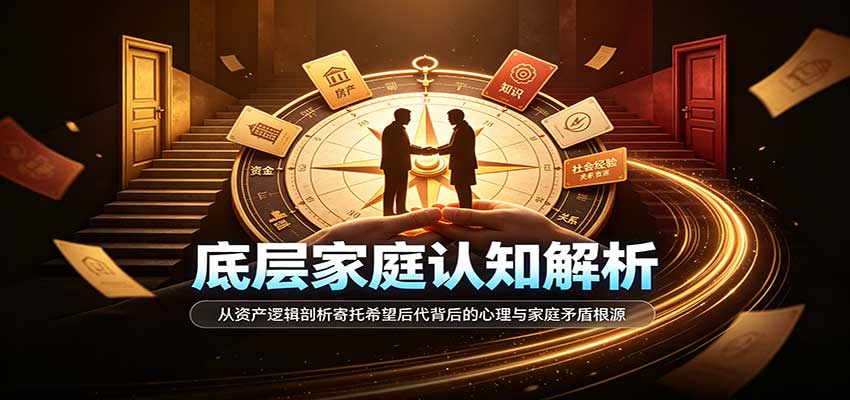 底层家庭认知解析：从资产逻辑剖析寄托希望后代背后的心理与家庭矛盾根源-佳梦网创 - 网创副业项目资源站