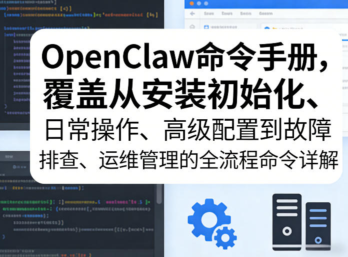 OpenClaw命令手册，覆盖从安装初始化、日常操作、高级配置到故障排查、运维管理的全流程命令详解 - 佳梦网创 - 网创副业项目资源站-佳梦网创 - 网创副业项目资源站