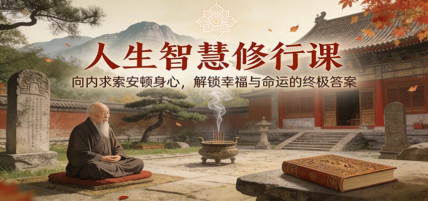 人生智慧修行课：向内求索安顿身心，解锁幸福与命运的终极答案 - 佳梦网创 - 网创副业项目资源站-佳梦网创 - 网创副业项目资源站