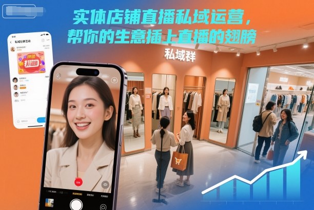 实体店铺直播私域运营，帮你的生意插上直播的翅膀 - 佳梦网创 - 网创副业项目资源站-佳梦网创 - 网创副业项目资源站