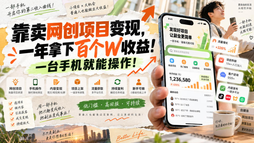 网创小程序虚拟资料变现,一年拿下百万收益,一部手机就可以做,0成本变现副业!-佳梦网创 - 网创副业项目资源站