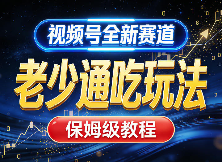 视频号全新AI赛道，老少通吃玩法，保姆级教程 - 佳梦网创 - 网创副业项目资源站-佳梦网创 - 网创副业项目资源站