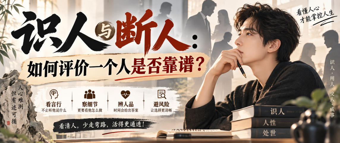付费文章：识人与断人：如何评价一个人是否靠谱？-佳梦网创 - 网创副业项目资源站