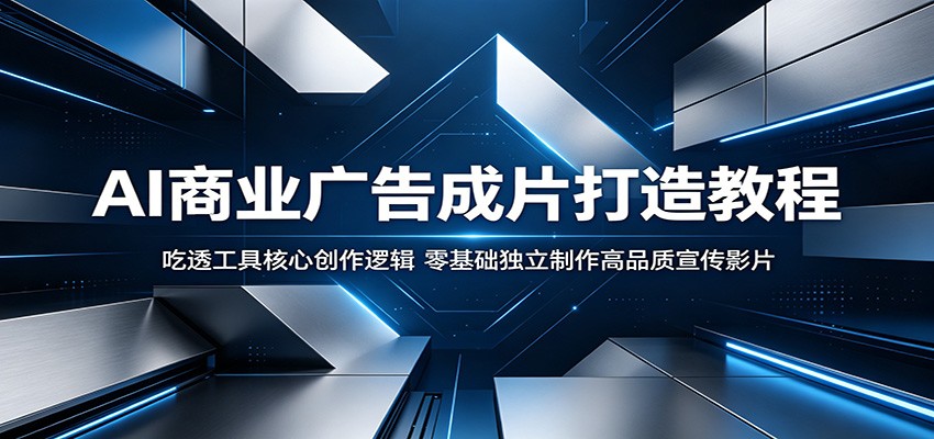 AI商业广告成片打造教程:吃透工具核心创作逻辑,零基础独立制作高品质宣传影片-佳梦网创 - 网创副业项目资源站