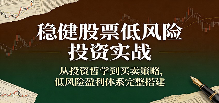 稳健股票低风险投资实战：从投资哲学到买卖策略，低风险盈利体系完整搭建 - 佳梦网创 - 网创副业项目资源站-佳梦网创 - 网创副业项目资源站