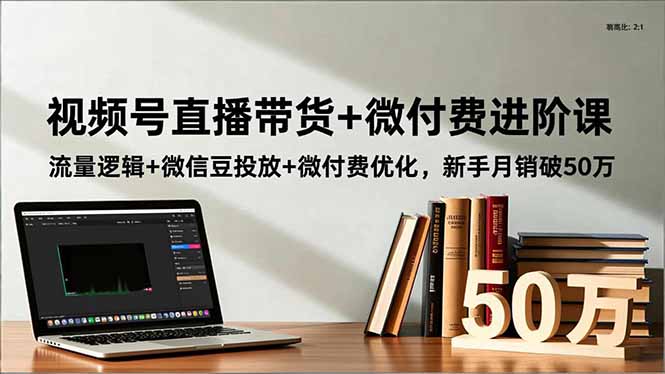 视频号直播带货+微付费进阶课：流量逻辑+微信豆投放+微付费优化，新手月销破50万 - 佳梦网创 - 网创副业项目资源站-佳梦网创 - 网创副业项目资源站