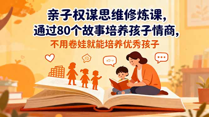 亲子权谋思维修炼课，通过80个故事培养孩子情商,不用卷娃就能培养优秀孩子 - 佳梦网创 - 网创副业项目资源站-佳梦网创 - 网创副业项目资源站