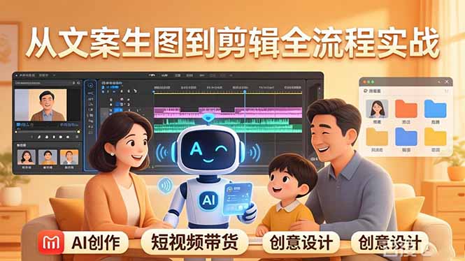 原创 AI 剧情短视频带货:AI+家庭剧情+带货广告,从文案生图到剪辑全流程实战-佳梦网创 - 网创副业项目资源站