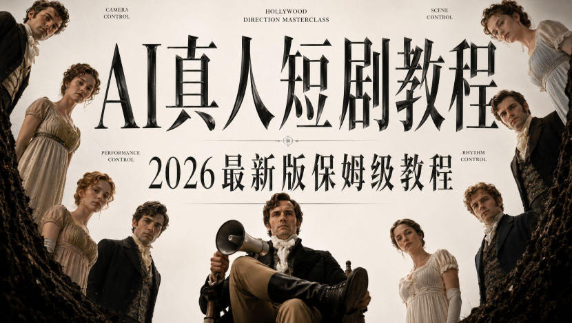 AI真人短剧制作全流程，AI视频大佬专为零基础研制的AI短剧教程，保姆级教程，新手一学就会！-佳梦网创 - 网创副业项目资源站
