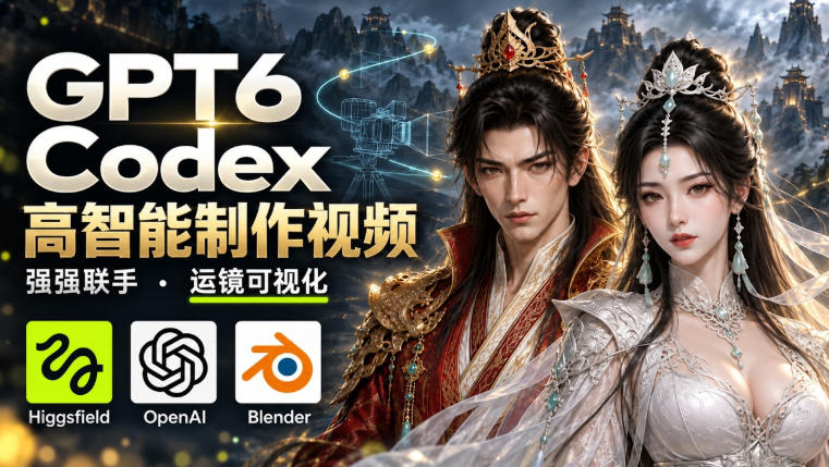 GPT-6 Astra×Codex高智能制作视频！联手Higgsfield，运镜可视化实战-佳梦网创 - 网创副业项目资源站