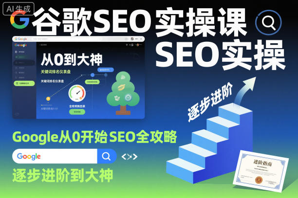 谷歌SEO实操课，Google从0开始SEO全攻略，逐步进阶到大神(更新26年) - 佳梦网创 - 网创副业项目资源站-佳梦网创 - 网创副业项目资源站