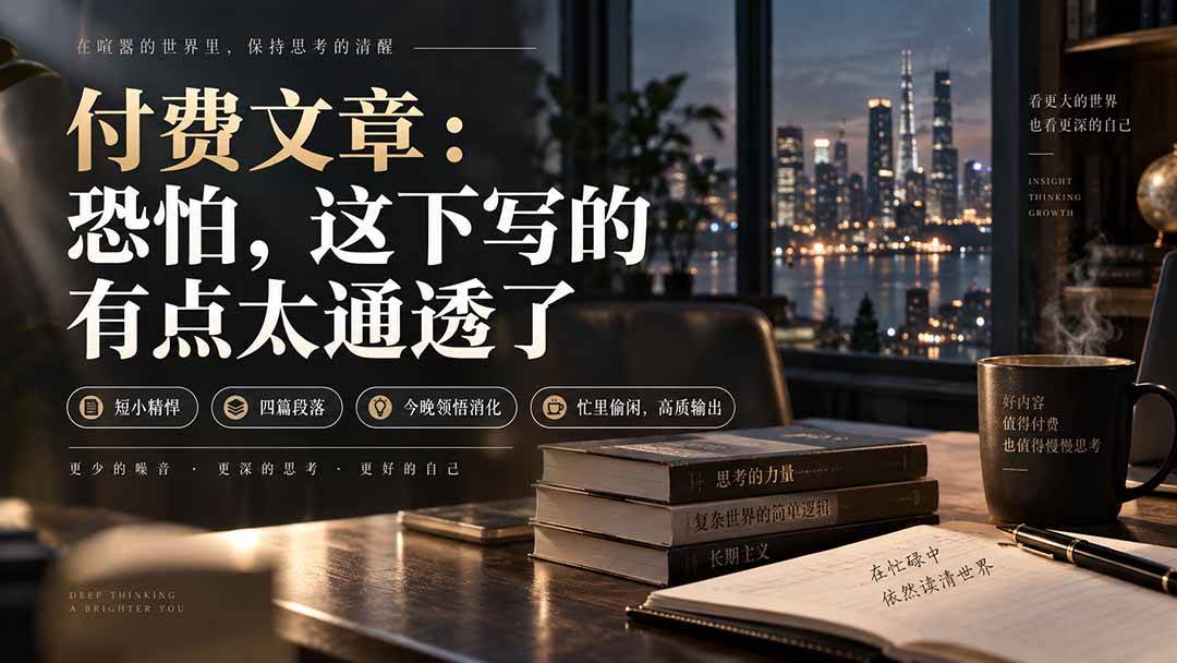 （20317期）灏泽付费文章：恐怕，这下写的有点太通透了-佳梦网创 - 网创副业项目资源站