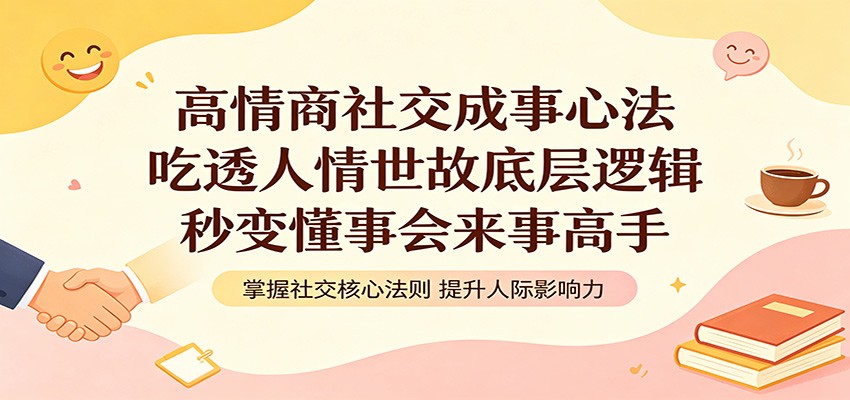 高情商社交成事心法：吃透人情世故底层逻辑，秒变懂事会来事高手 - 佳梦网创 - 网创副业项目资源站-佳梦网创 - 网创副业项目资源站
