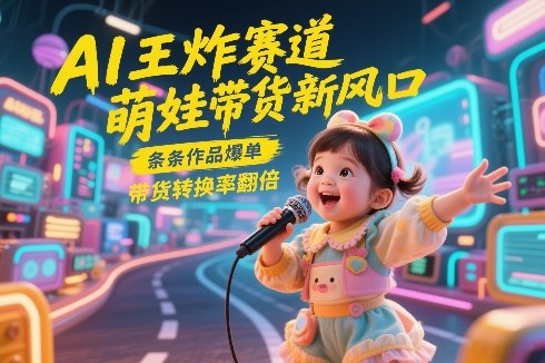 AI王炸赛道，萌娃带货新风口，条条作品爆单，带货转换率翻倍，核心逻辑拆解 - 佳梦网创 - 网创副业项目资源站-佳梦网创 - 网创副业项目资源站