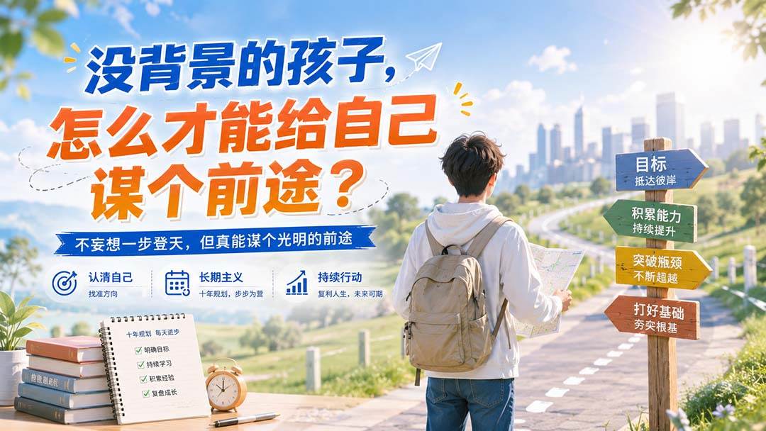 （20180期）付费文章：没背景的孩子，怎么才能给自己谋个前途？ - 佳梦网创 - 网创副业项目资源站-佳梦网创 - 网创副业项目资源站