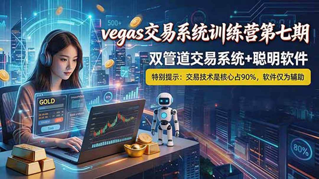 （18770期）【海外美金AI搬砖】Vegas交易技术+聪明软件， 黄金期货日赚50-1000U， 长期稳定，小白轻松上手 - 佳梦网创 - 网创副业项目资源站-佳梦网创 - 网创副业项目资源站