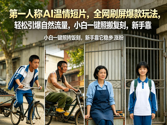 第一人称AI温情短片，全网刷屏爆款玩法，轻松引爆自然流量，小白一键照搬复刻，新手靠它稳步涨粉 - 佳梦网创 - 网创副业项目资源站-佳梦网创 - 网创副业项目资源站