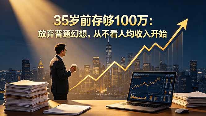（18689期）35岁前存够100万：放弃普通幻想，从不看人均收入开始 - 佳梦网创 - 网创副业项目资源站-佳梦网创 - 网创副业项目资源站