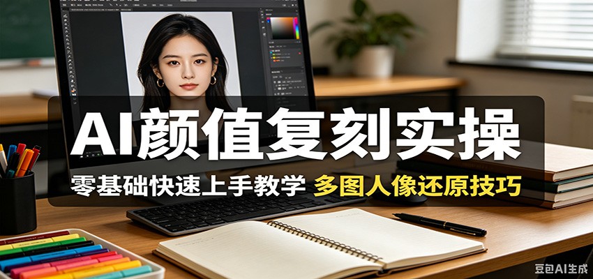AI颜值复刻实操，零基础快速上手教学，多图人像还原技巧 - 佳梦网创 - 网创副业项目资源站-佳梦网创 - 网创副业项目资源站