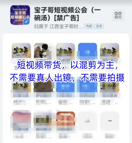 宝子哥头部团队短视频带货，以混剪为主，不需要真人出镜，不需要拍摄【更新26年1月】 - 佳梦网创 - 网创副业项目资源站-佳梦网创 - 网创副业项目资源站